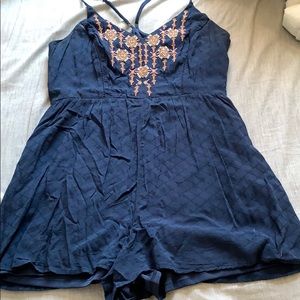 navy blue romper